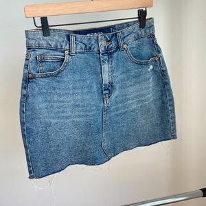 Mini jean skirt